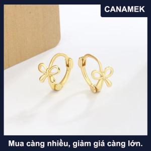 【CANAMEK】 1 cặp phong cách Hàn Quốc đơn giản Bowknot nhỏ Studs Bông tai thời trang tinh tế Bow ear Hoop cho phụ nữ tai trang sức phụ kiện