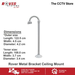 Rover Systems  65.2-119.2 cm x 4.5 cm x 4.2 cm U-type Ceiling Mount Metal CCTV Camera Bracket