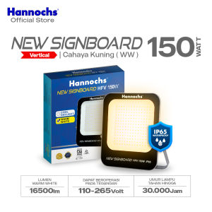 Hannochs New Signboard HFV 150W Cahaya Kuning - Lampu Sorot LED Flood Light (Model Vertical)