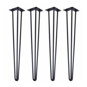 4pcs Metal Hairpin Table Leg Stand Heavy Duty Iron Coffee Table Foot Furniture Bar HairPin Desk Legs Set
