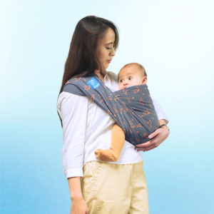 Gendongan Bayi Kaos Geos Samping Momaz 3in1 Dino Charcoal