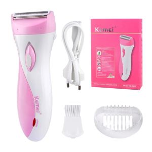 Kemei KM-3018 Electric Rechargeable Lady Shaver Hair Remover Epilator Painless Shaving For Lady Shaver Female Care For Whole Body Use