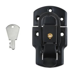 ANANAA 9250mm Khóa hộp Lõi đồng với chìa khóa Khóa cài Bền bỉ Bạc/Đen Khóa tủ Dành cho Hộp đựng dụng cụ hàng không