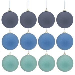 Gói 12 Mặt dây chuyền quyến rũ dạng treo hình cây thông giáng sinh đổ 6cm đồ trang sức vỡ cho trang trí tiệc lễ hội