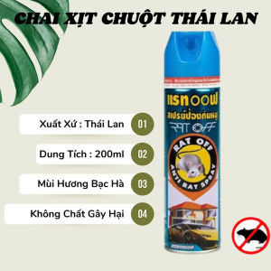 Chai Xịt Đuổi Chuột RAT OFF ANTI RAT SPRAY 300ml Thái Lan An Toàn Và Hiệu Quả