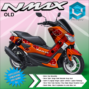 BISA COD DECAL STIKER DECAL FULL BODY VARIASI 5110 AKATSUKI ITACHI YAMAHA NMAX OLD