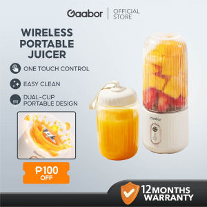 Gaabor Portable Juicer Cordless Juice Cup 300ml Rechargeable Juicer Fruit Blender/350+280ml