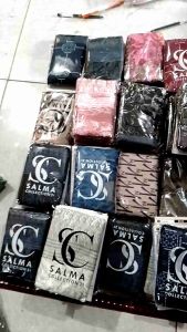 Jilbab Segiempat Motif Luna /Kerudung Segiempat Voal