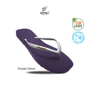 Sanduc SR@Rubber Ladies Mix & Match Flip Flops - Purple Base 6 Colors Available