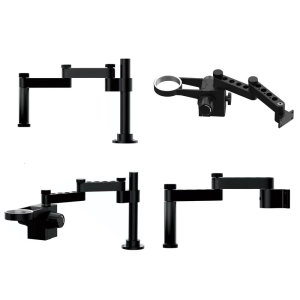 Metal Microscope Arm with 360 Degree Rotation & Space Efficient Biologist Microscope Accessory for Research Application