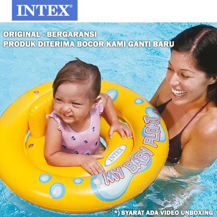 INTEX Ban Renang Pelampung Anak Bayi Baby Float Swim Ring 1-2th