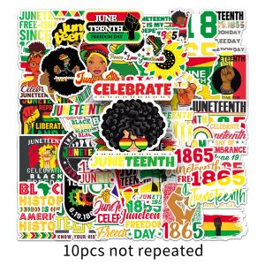 50PCS Creative Cartoon Juneteenth Sticker Waterproof Removable Mobile Phone Luggage Laptop Hot Bottle Suitcase Mug Sticker