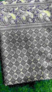 (READY STOCK0 MK754 SAREE FABRIC : SOFT LICHI SILK CLOTH