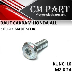 Baut-Baud Piringan Cakram Honda Supra Karisma Revo Blade Beat Vario Scoopy Spacy Genio GL Mega Pro Tiger ADV PCX