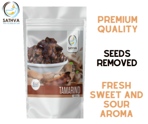 Sathva Tamarind | Seeded Manually Cleaned & Defibred | Natural Puli for Rasam Sambar & Pickles | Indian Grocery