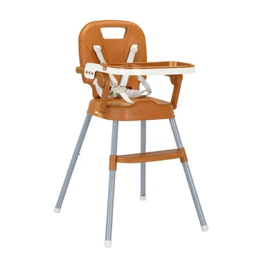 Multifunctional Baby High Chair Adjustable Height Removable Legs Soft waterproof stain-resistant and easy to clean