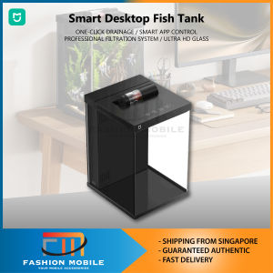 Xiaomi Mijia Smart Desktop Fish Tank 10L Intelligent Aquarium MYG200 Automatic Feeding Ultra HD Glass Mi Home App Smart Fish Tank Table Size