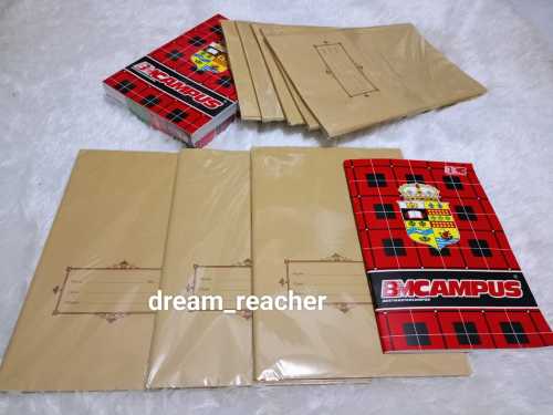 Rekomendasi Sampul Buku Warna Coklat dengan Bookmark & Penggaris untuk Journaling