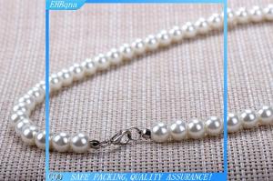 COD Trắng 8mm Faux hạt ngọc trai vòng cổ