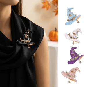 JAYQQ Họa tiết ngôi sao bí ngô Trâm cài Halloween Cổ điển Sáng tạo Phụ kiện quần áo Trang trí Huy hiệu cài áo hoạt hình Tiệc Halloween