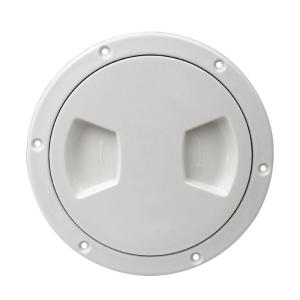 Round Deck Inspection Access for Hatch Cover Plastic White Screw Out Deck Inspection Plate For Yacht Marine 5