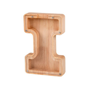 [SG Local seller] - Wooden Piggy Bank Coin Bank with Customization of name stickers