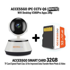 CCTV Camera Q6 V380 Standard WIFI Two-Way Audio 2MP BERGARANSI  - Area.Gadget