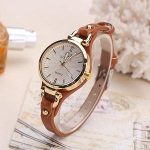 2024 Womens Watch Casual Round Dial Rivet PU Leather Strap Quartz Women Wristwatch Fashion Korean Watch for Women Trend Casual Leather Watch Korean Version of Simple Fashion Watch jam tanggan perempuan