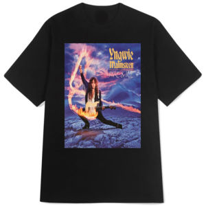 YNGWIE MALMSTEEN Fire & Ice Tshirt Casual Premium Cotton Real Pict Ready Stock Tersedia dan Siap Kirim BISA COD