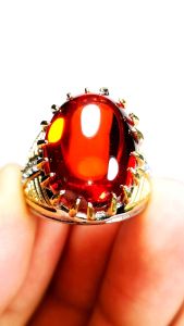 Batu cincin permata Paparadcha safir asli chatam top playing hight Quality