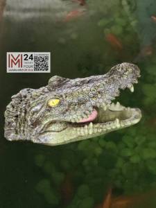 (1 อัน) โมเดล หัวจระเข้ อ้าปาก หัวจระเข้ปลอม ลอยน้ำ หัว ศีรษะ จระเข้ จรเข้ ไฟเบอร์ ลอยน้ำ แต่งสวน ประดับ ตกแต่ง แต่งบ้าน ปลอม fake head crocodile m24