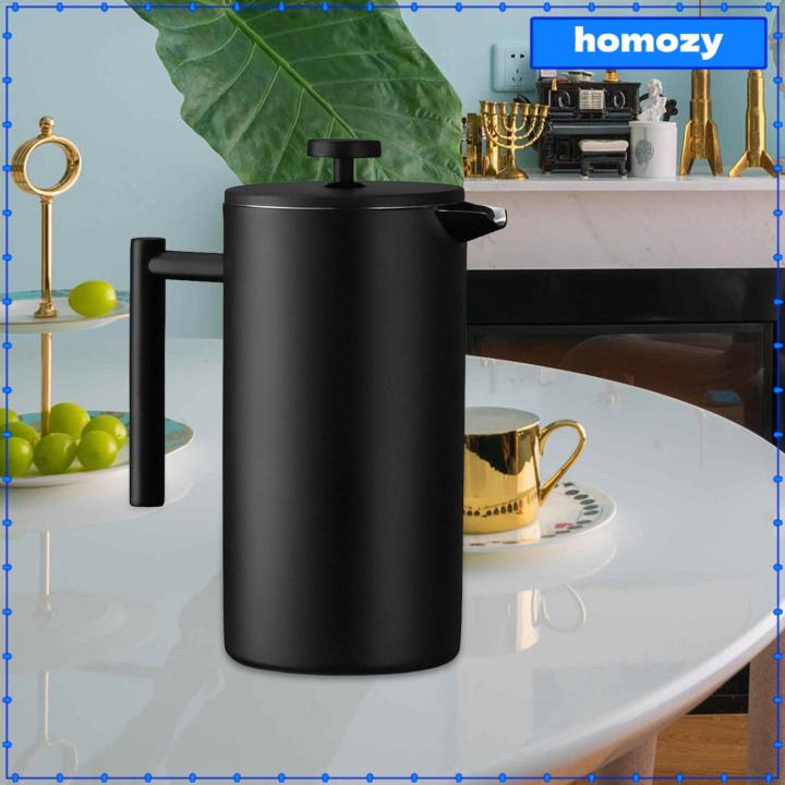 Homozy French Press Plunger Camping Kitchen Office with Filter Travel ...