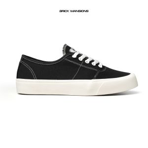 Brick Mansions - Austin Black White Sepatu Sneakers Casual Sekolah Pria Wanita