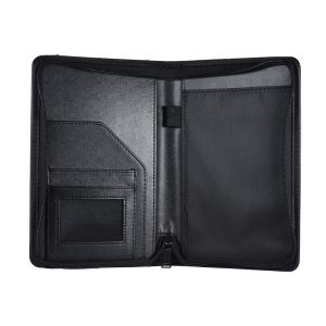 A5 chất liệu da PU Kinh Doanh di động ví đựng tài liệu padfolio thư mục tài liệu trường hợp Organizer với ví đựng danh thiếp sổ ghi nhớ