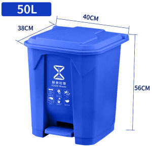 ถังขยะนอกบ้าน มีที่เหยียบ 30-240 ลิตร ฝามีที่จับ หนาพิเศษ พลาสติกเกรดส่งออก ทนแดดทนฝน รุ่นมีล้อ/ไม่มีล้อ