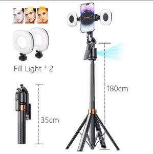 Q13/Q16 Intelligent AI1.8M Face Tracking 360° Mobile Bluetooth Selfie Stick Tripod Outdoor Live Foldable Travel Portable