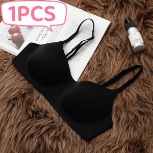 1/3/5PCS Seamless Bras Womens One-piece Underwear Small Chest Bras Upper Support Bra Non-Wire Female Lingerie Solid Intimates