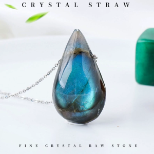 Pendant Necklace Water Drop Shape Moonstone Necklace Women Necklace Moonstone Material Gift for Women Girls