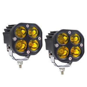 【ร้านไทย จัดส่งภายใน 24 ชั่วโมงใ】เเพค2ชิ้น สว่างตาเเตก! ไฟสปอร์ตไลท์พุ่งไกลรถยนต์4LED ไฟหน้ารถ LED SPOT BEAM US 40W ไฟช่วยตัดหมอก 12V-85Vมีสองสีให้เลือกแสงสีขาว.แสงสีเหลือง