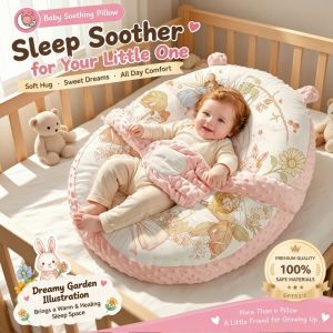 Baby Feeding Lying Pillow Soothing Pat Sleep Dual Function 15° Anti-Spit Milk Design
