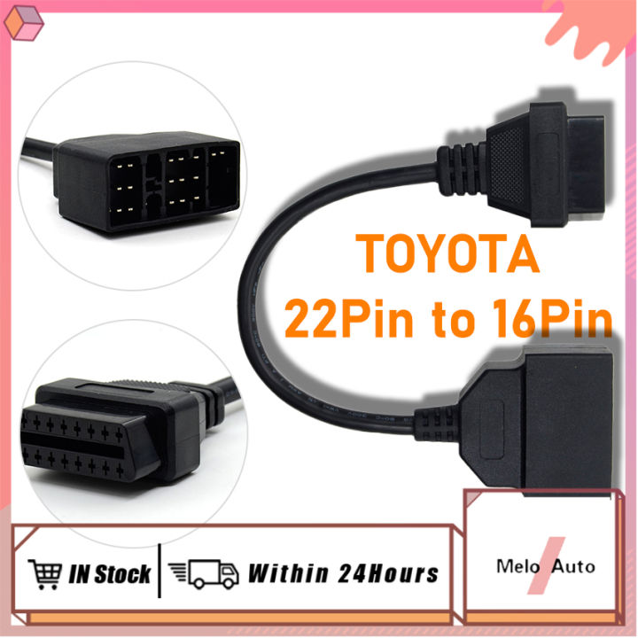 Toyota 22 pin Car Adapter Cable 22 Pin OBD1 To 16 Pin OBD2 Scanner toyota-22-pin-car-adapter-cable-22-pin-obd1-to-16-pin-obd2-scanner