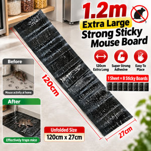 1.2m Extra Large Strong Sticky Mouse Traps Discreet Glue Trap For Mice Super Sticky Catcher Indoor Pest Control
