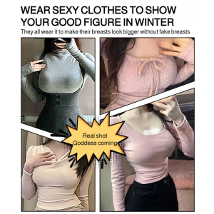 Womens warm invisible brushed embossed collection of side breasts undershirt