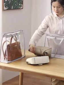 2PC Bag Organizer Dust-proof Bag Handbag Organizer Finishing Storage Bag Wardrobe Sealed Leather Protection Bag