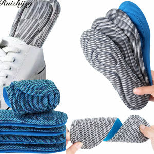 Ruizhijzg thể thao nam Miếng lót giày bé trai Bộ nhớ bọt lót chỉnh hình giày kháng khuẩn khử mùi hấp thụ mồ hôi Giày thoáng khí chạy miếng đệm