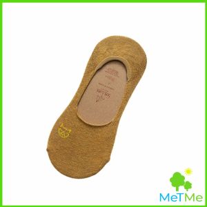 METME ถุงเท้าแบบสั้น ถุงเท้าข้อสั้น ผ้านุ่มใส่สบาย ถุงเท้าลายแมวน่ารัก womens socks