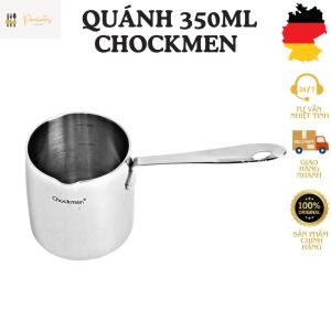 Quánh inox CHOCKMEN 350ML quánh nấu socola quánh đun sữa cafe quánh sâu lòng nồi chiên ngập dầu