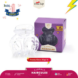 Jedai Haircules Declip Original Gigi 3 ukuran 6cm Warna Frosty Glass