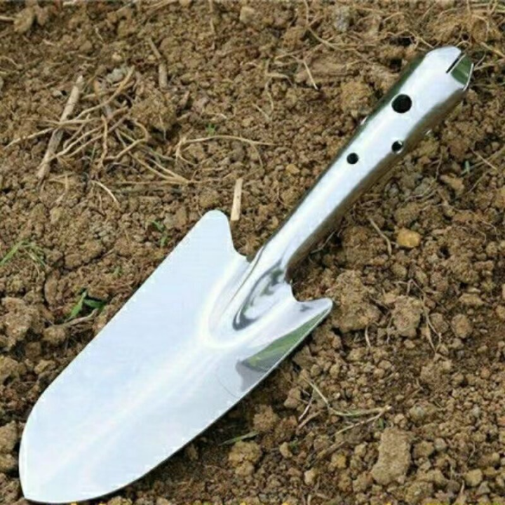 พลั่วสแตนเลส พรวนดิน ตักง่าย ไม่เป็นสนิม