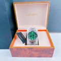 Đồng Hồ Nam Citizen NJ0150-81X Automatic Green Dial Watch 40mm, Luxury diamond watch. 